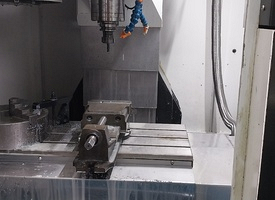 An inside shot of one of our CNC Milling Machines.