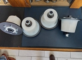 Train Wheels for a bicycle rail bike