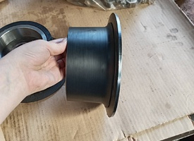 Train Wheels for a bicycle rail bike